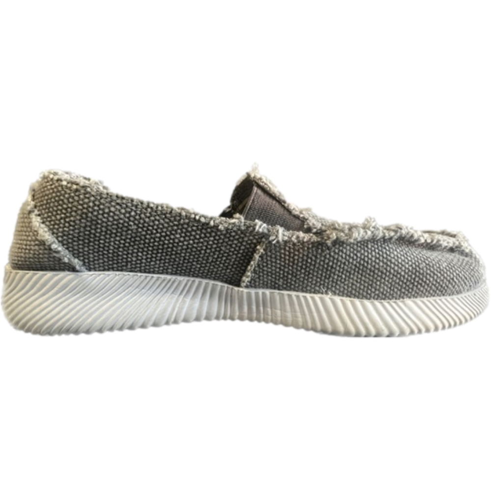 Crevo Boys Shoes Wiffle Youth Gray Slip on casual loafer size 4